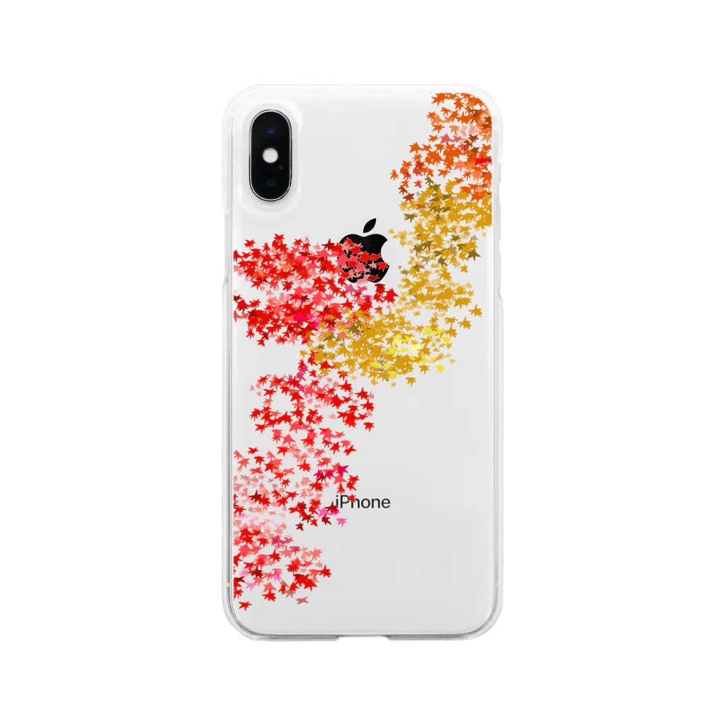 kyotsubeの紅葉（京都の三尾） Soft Clear Smartphone Case