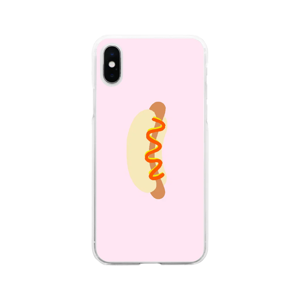 おおばあかりのおみせのホットドッグの赤ちゃん Soft Clear Smartphone Case