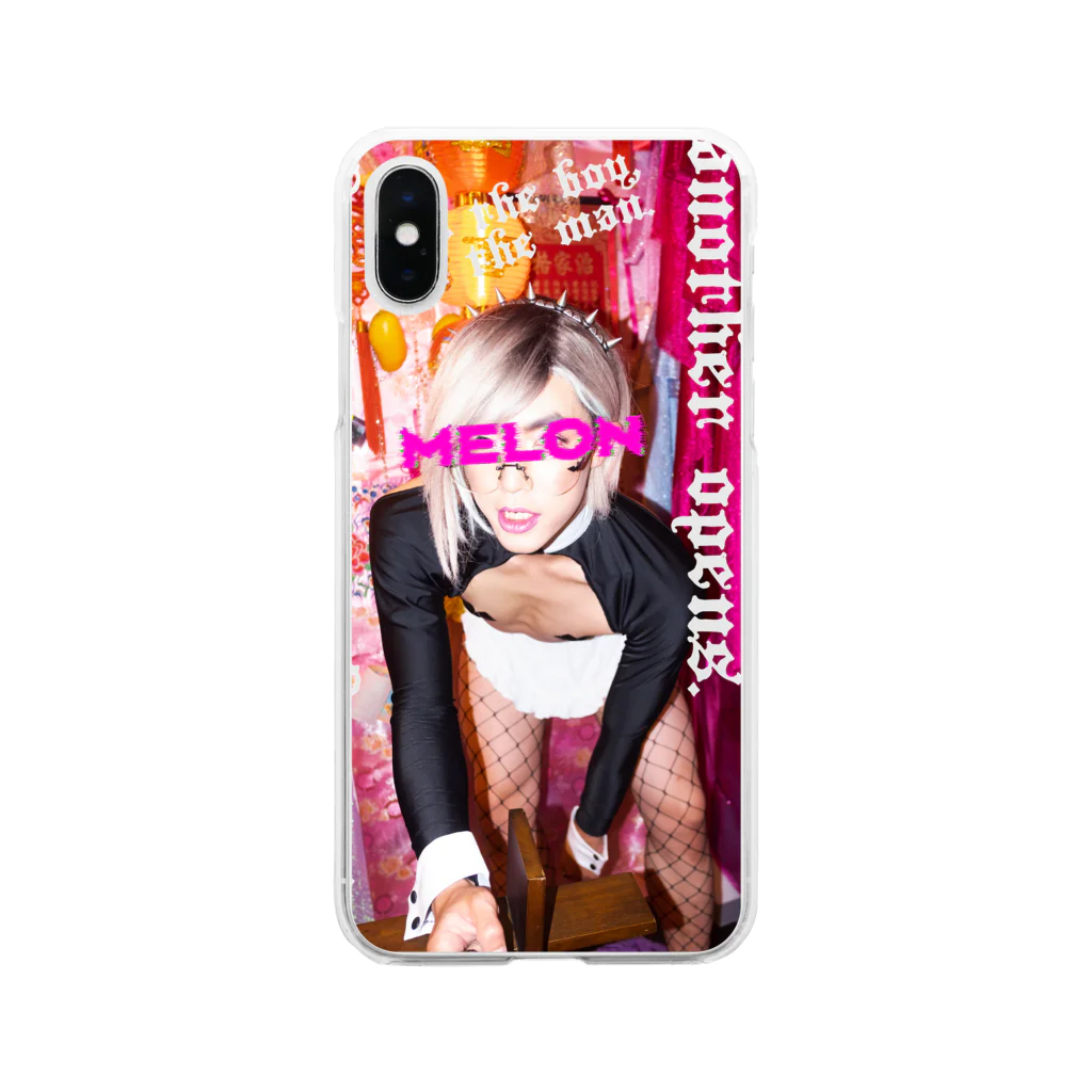 MELON-CHAN-KOBOのメロンちゃん英語ことわざシリーズ2019 A/W Soft Clear Smartphone Case