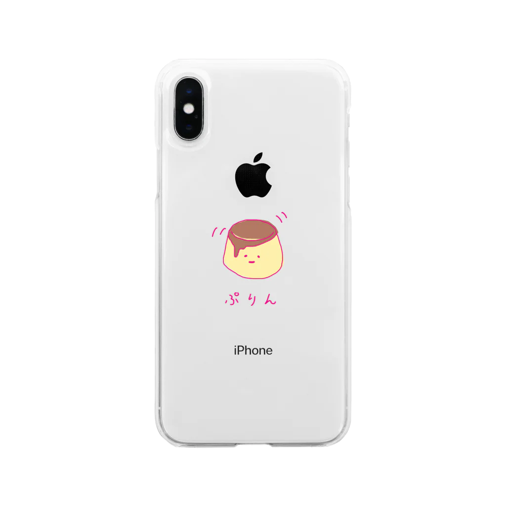 Loysa_Suunnitteluのぷりん。 Soft Clear Smartphone Case