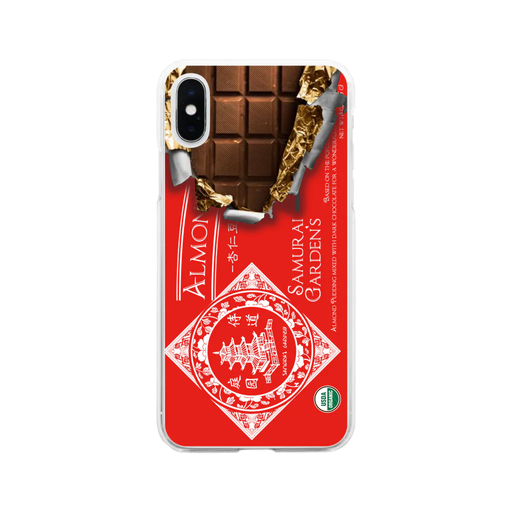 Samurai Gardenサムライガーデンの杏仁豆腐チョコバーiphone7/8 Soft Clear Smartphone Case