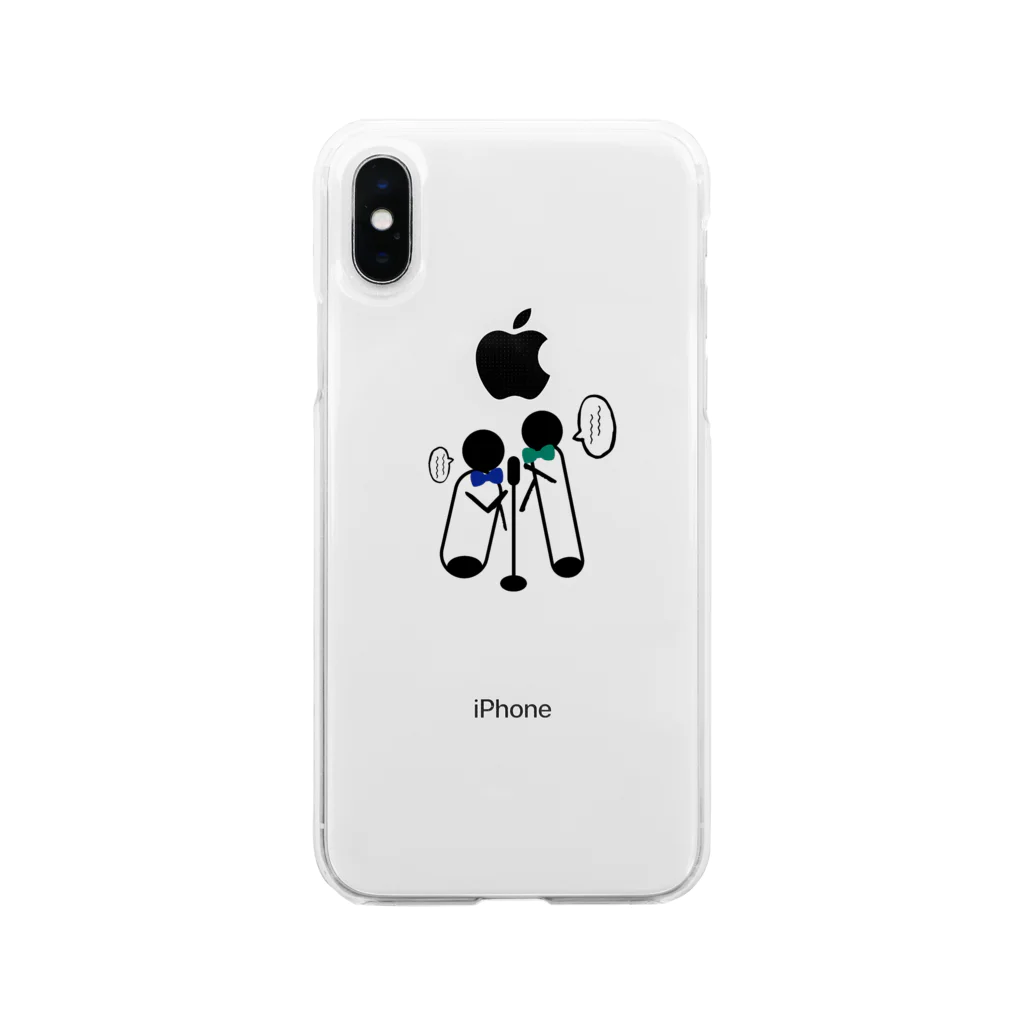 yujisaltのお店の漫才師AくんとBくん Soft Clear Smartphone Case