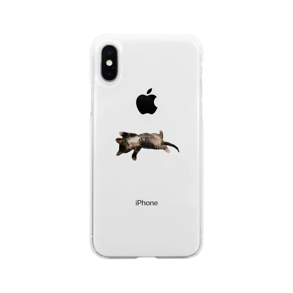 mucchinpurinの猫ちゃん  Soft Clear Smartphone Case