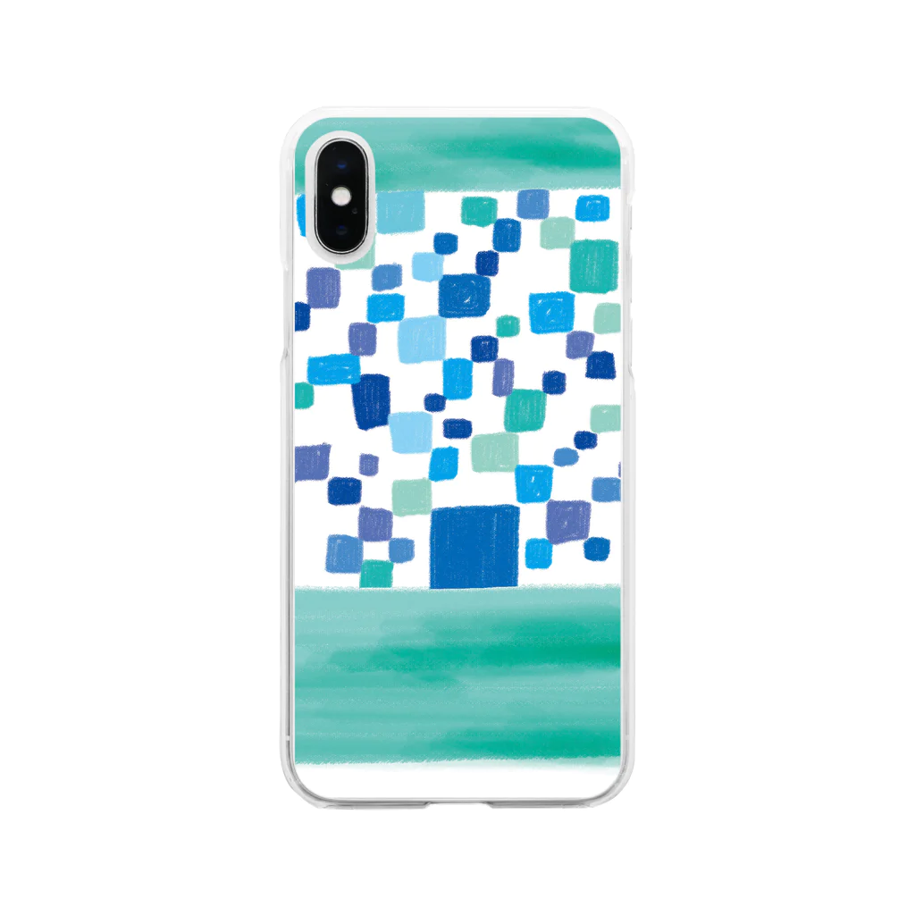 かわすのおみせのきれいな海 Soft Clear Smartphone Case