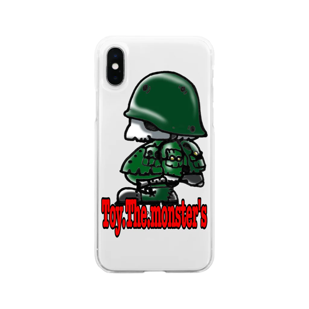 toy.the.monsters!のToy.The.monster's AK side Soft Clear Smartphone Case