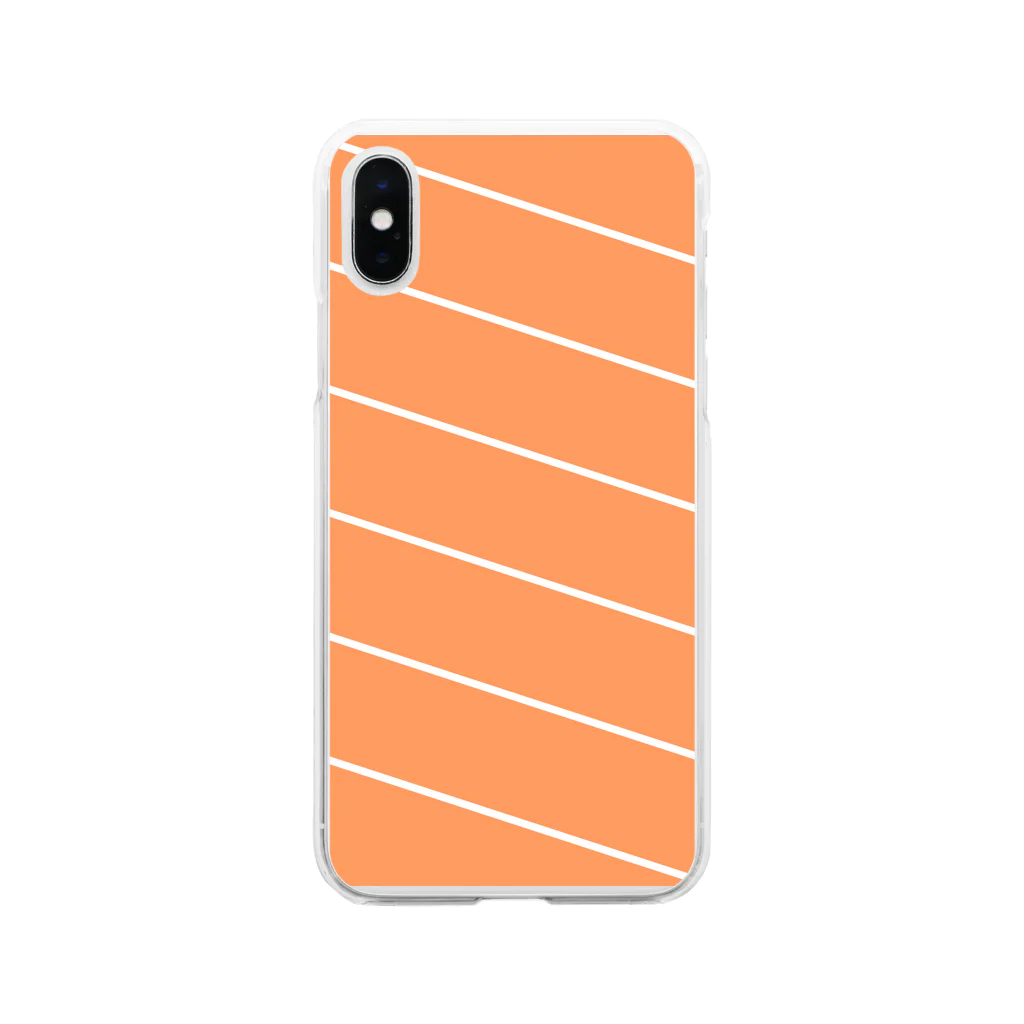 ペンギン寿司のSALMON Soft Clear Smartphone Case