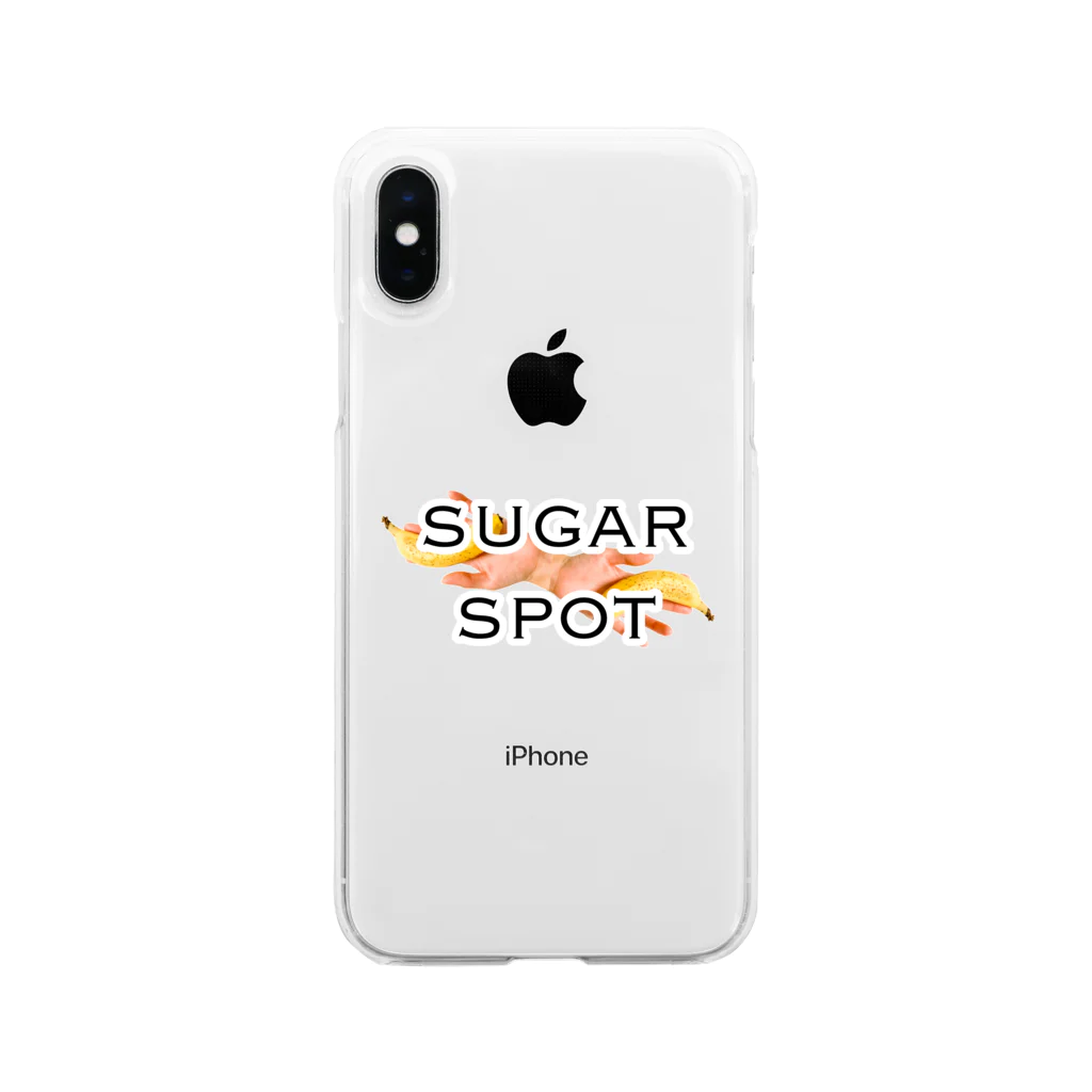 ポニもえかのシュガースポット(手とバナナ) Soft Clear Smartphone Case