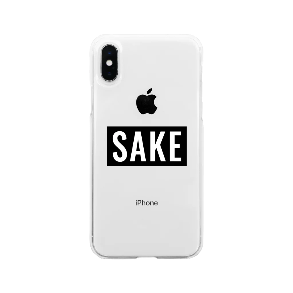 kozukuzukzのSAKE（ロゴ風） Soft Clear Smartphone Case