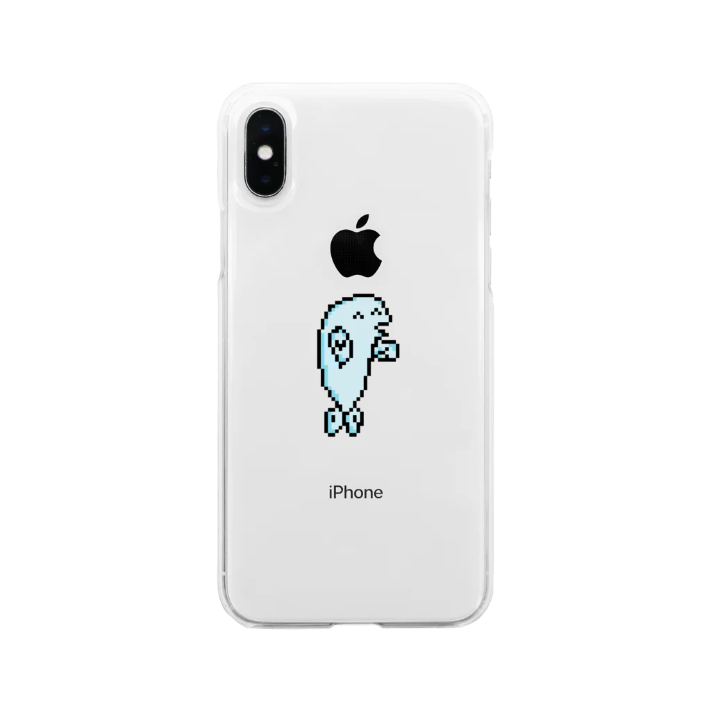 トビウオのトビウオちゃん(ドットver.) Soft Clear Smartphone Case