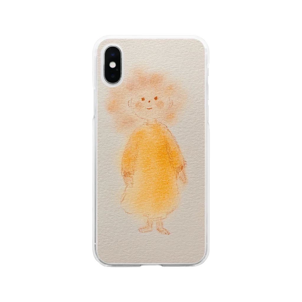 はんなのおれんじちゃん Soft Clear Smartphone Case