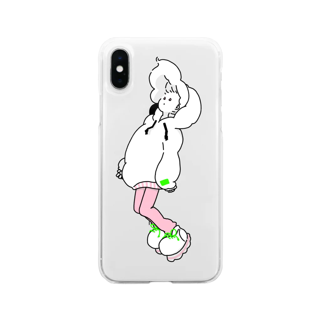 EMiiiiiの浮く女子 Soft Clear Smartphone Case