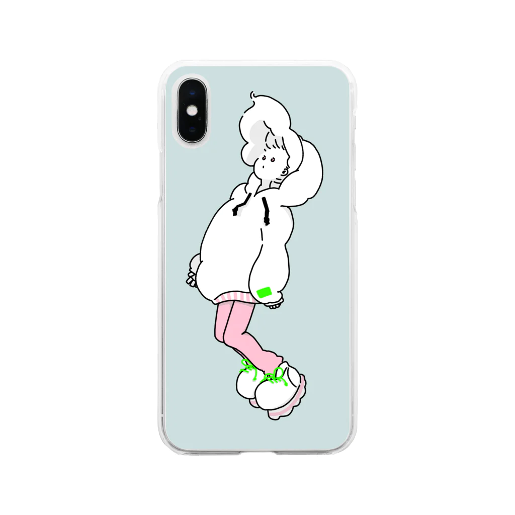 EMiiiiiの浮く女子 Soft Clear Smartphone Case