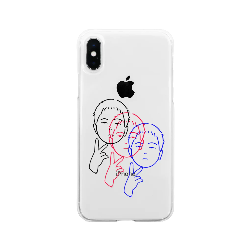 げりのwtf boy3 Soft Clear Smartphone Case