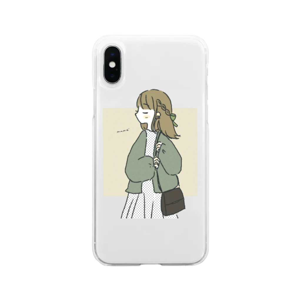 ひよこ豆のドットちゃん Soft Clear Smartphone Case