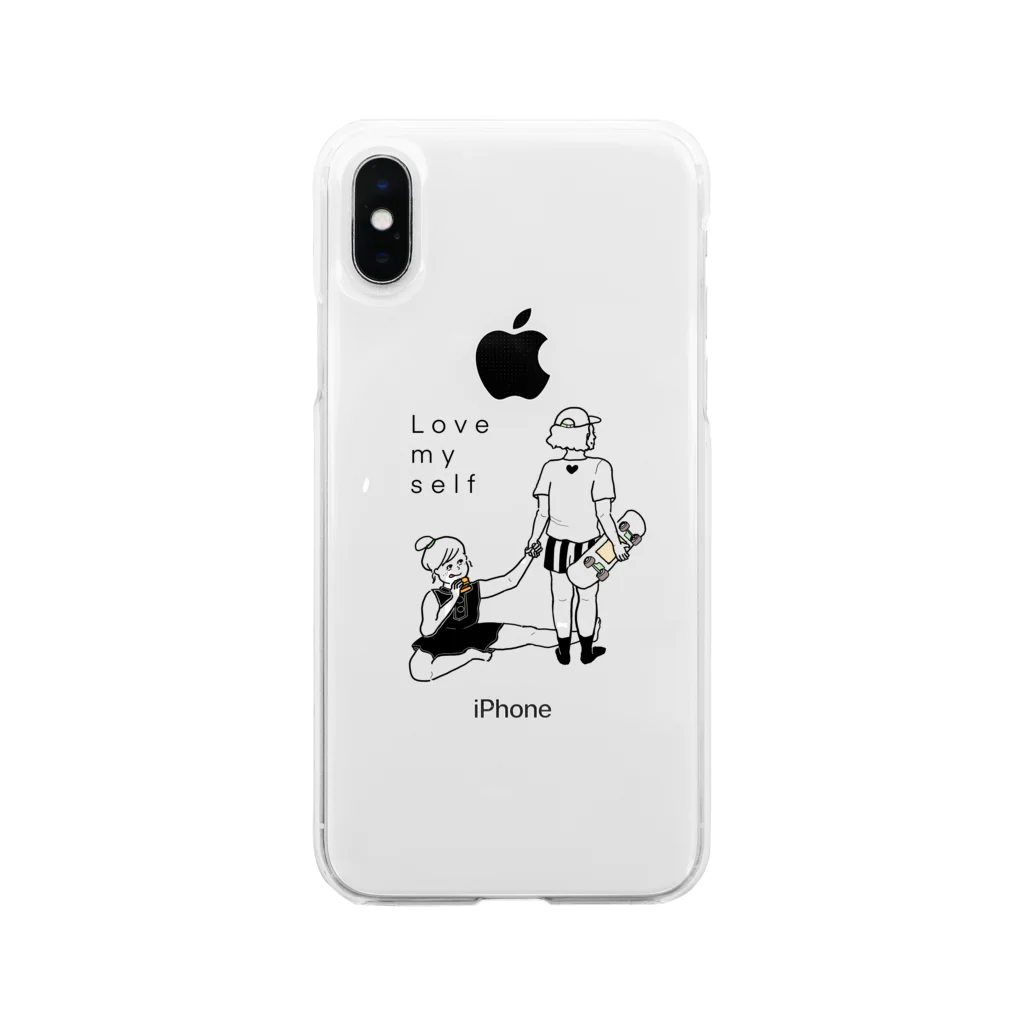 Love myselfのYou have me , I have you . Soft Clear Smartphone Case