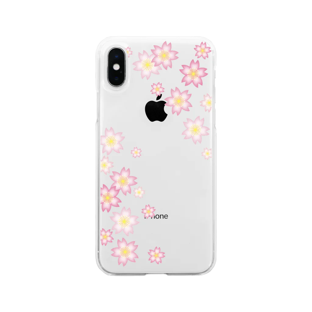 sonoteniの桜　4　#121 Soft Clear Smartphone Case