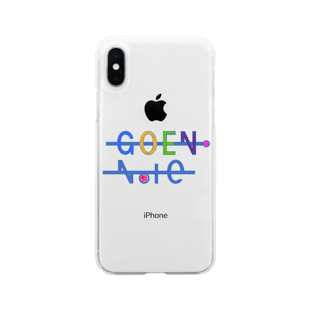 GOEN.NoteのGOEN.Noteロゴ入りグッズ Soft Clear Smartphone Case