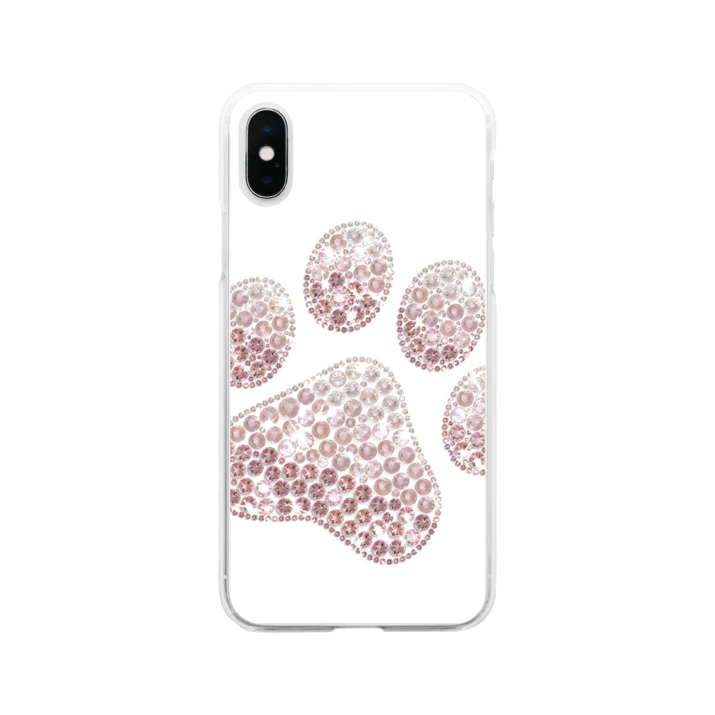 Crystalの肉球 Soft Clear Smartphone Case