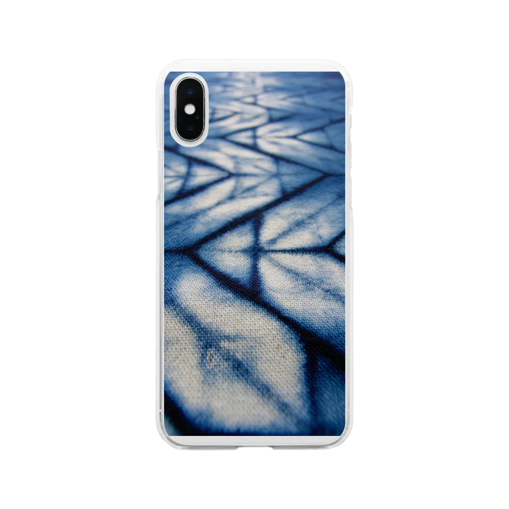 THE RYUSEI AIZOMEのTrack of water Soft Clear Smartphone Case