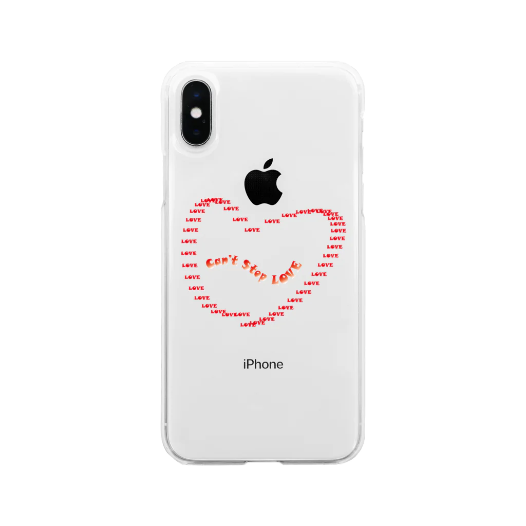 BE UPWARDのcan’t stop love Soft Clear Smartphone Case