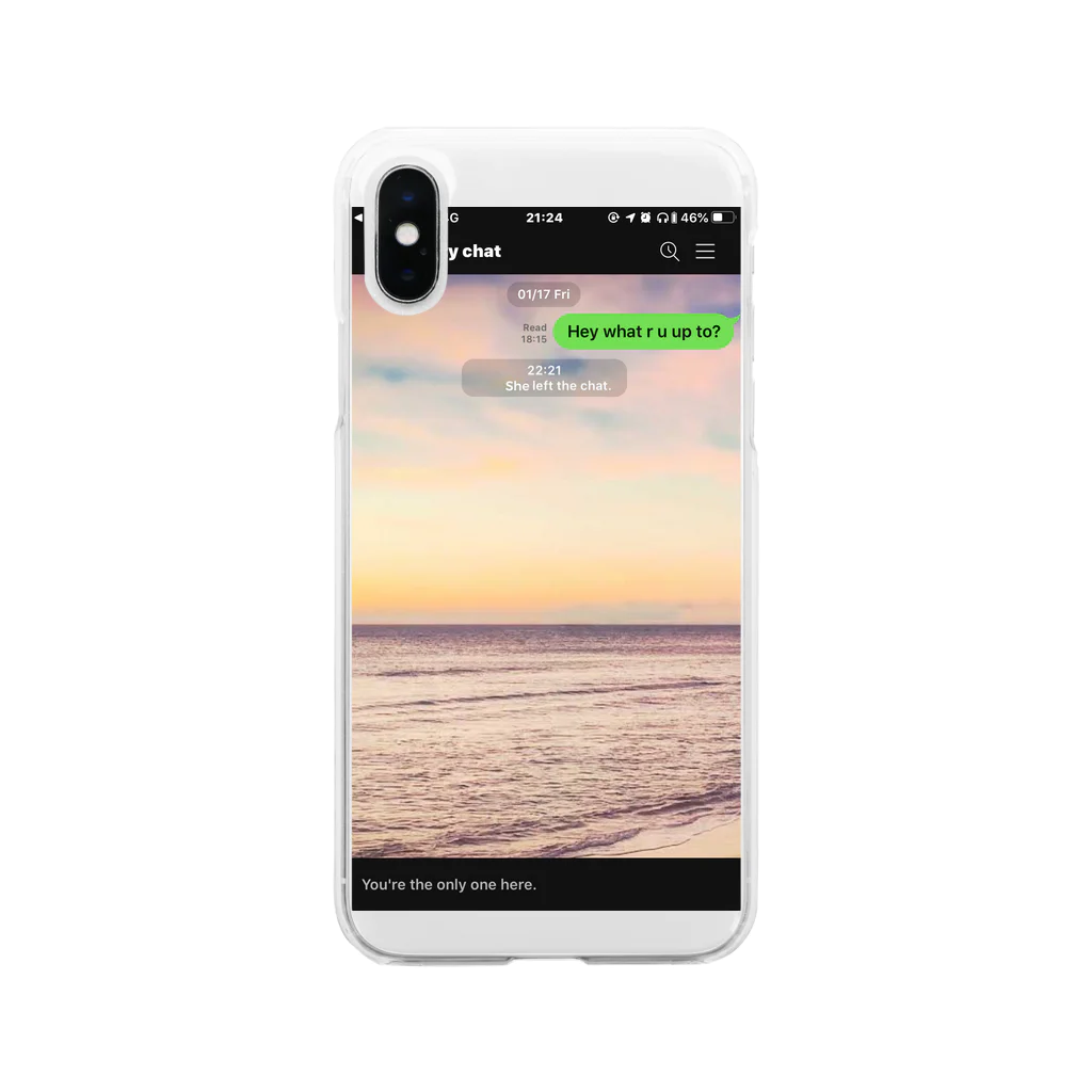 KILLEMALL (キリーモール)のYou’re the only one here.  ソフトクリアスマホケース