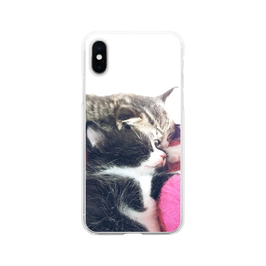 明日香のねこねこ Soft Clear Smartphone Case