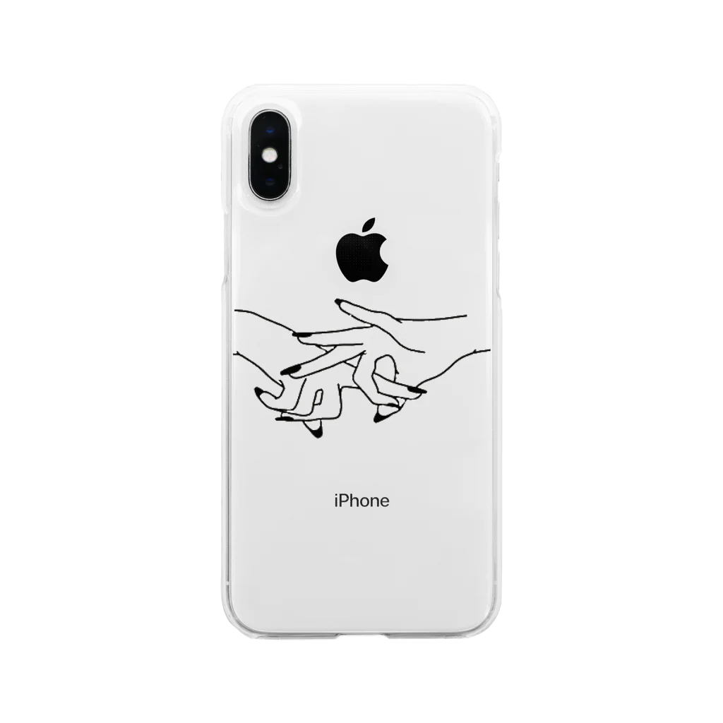 buunのはんどがーるる Soft Clear Smartphone Case