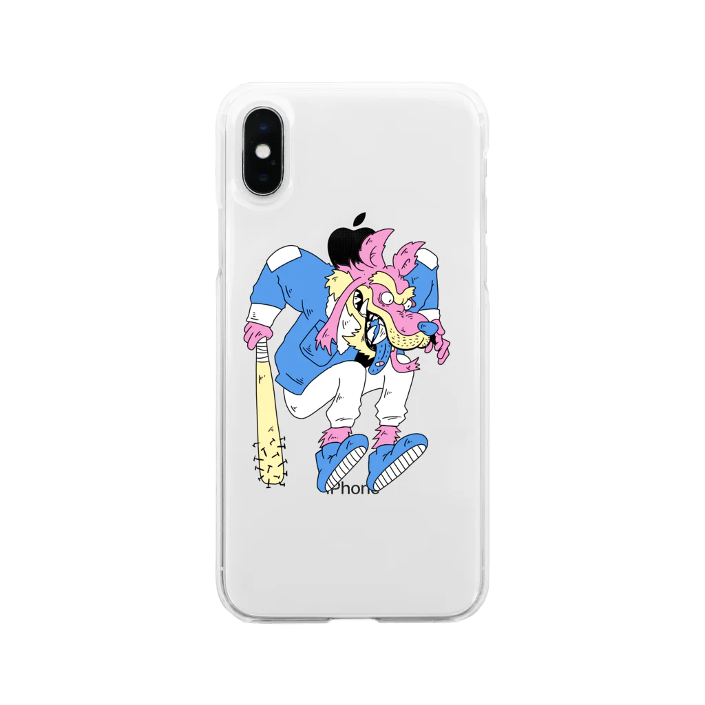 NEW JACKのウルフマン Soft Clear Smartphone Case