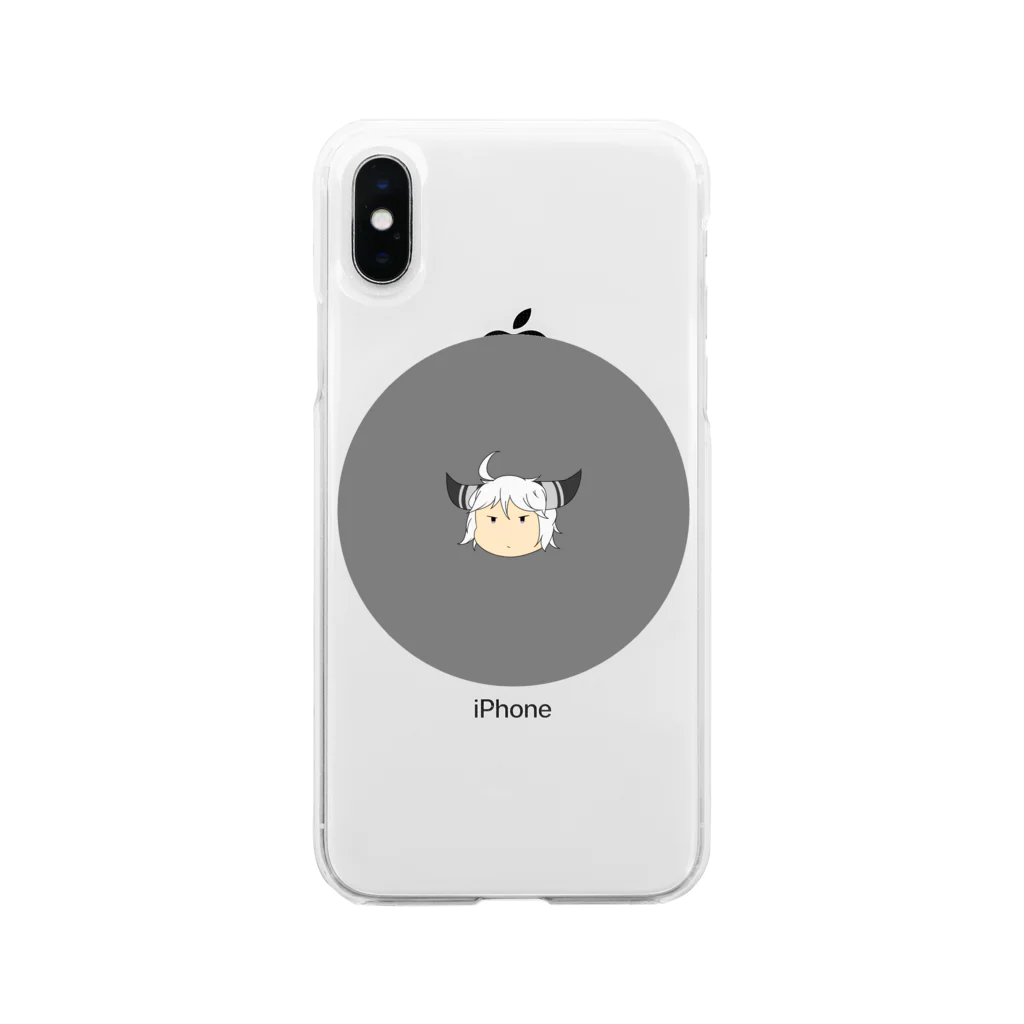 本日も晴天なりの哲 Soft Clear Smartphone Case