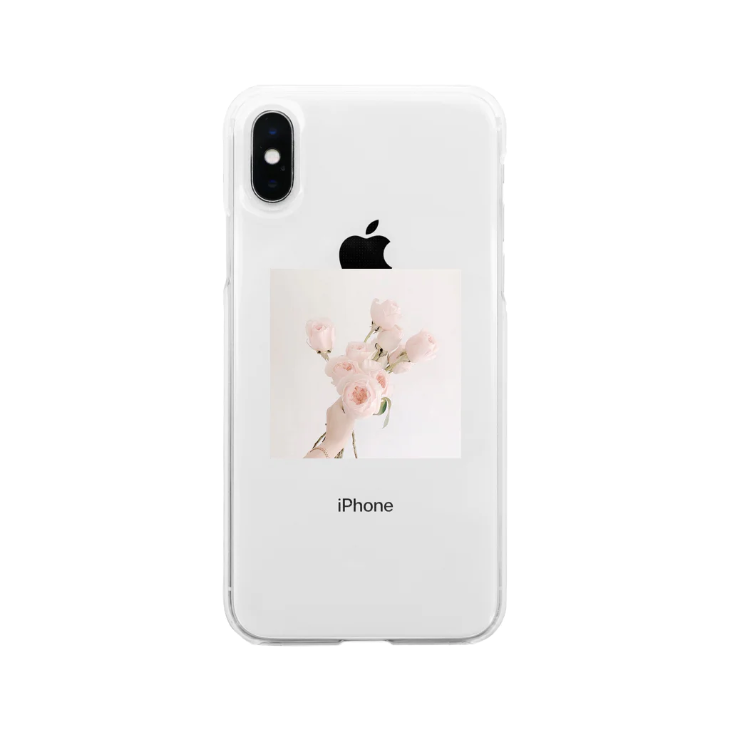 nana25373のチューリップ Soft Clear Smartphone Case