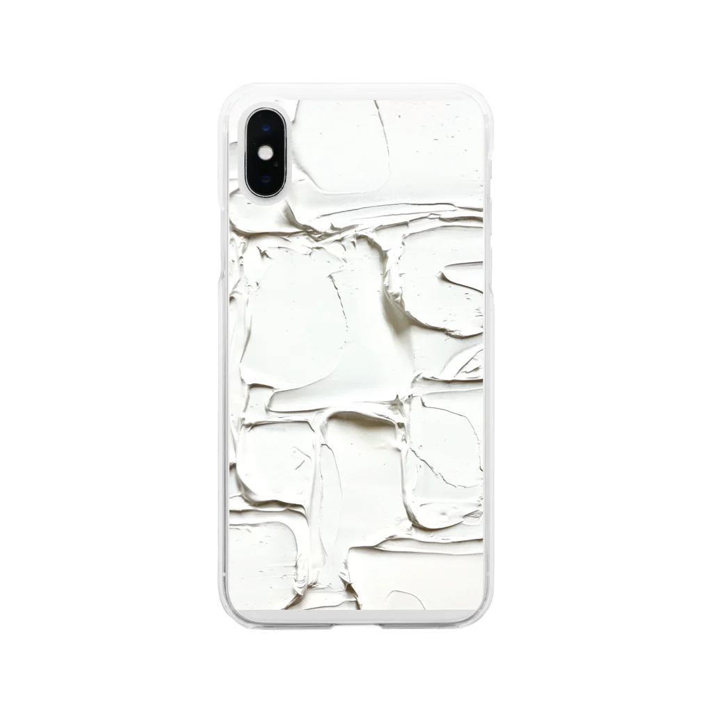 ミゾ山の白妙　スマホケース Soft Clear Smartphone Case