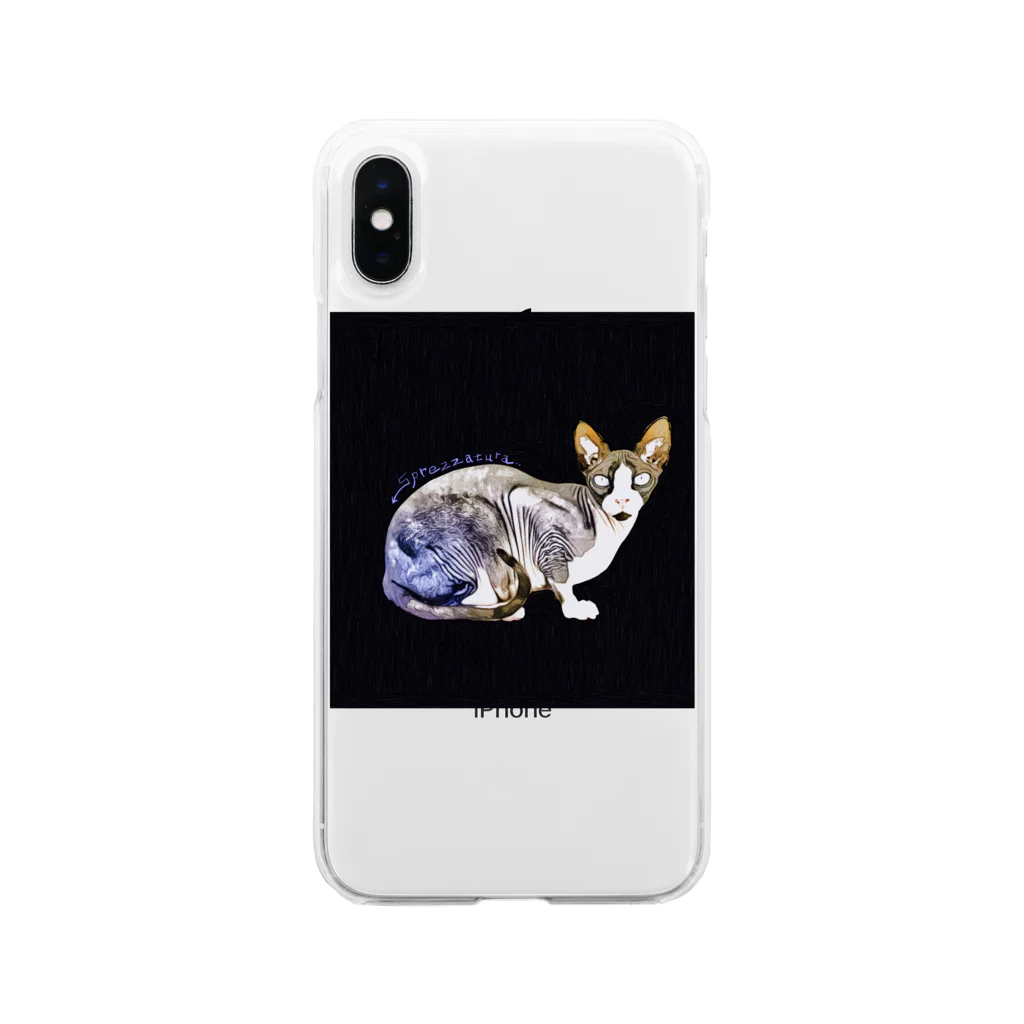 Fios shopのsprezzaturaスフィンクス Soft Clear Smartphone Case