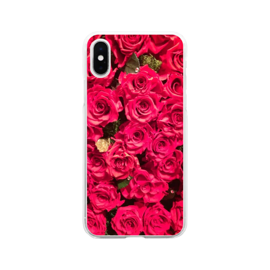 ラウローマウの薔薇 Soft Clear Smartphone Case