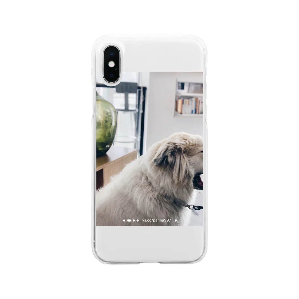 ふとんのいえのYAWNING Soft Clear Smartphone Case