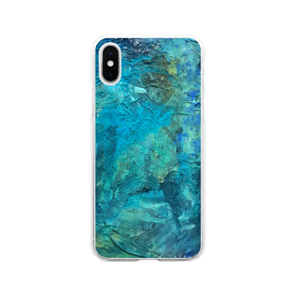 ㌱川の海底ひゃくおくまんキロメートル Soft Clear Smartphone Case