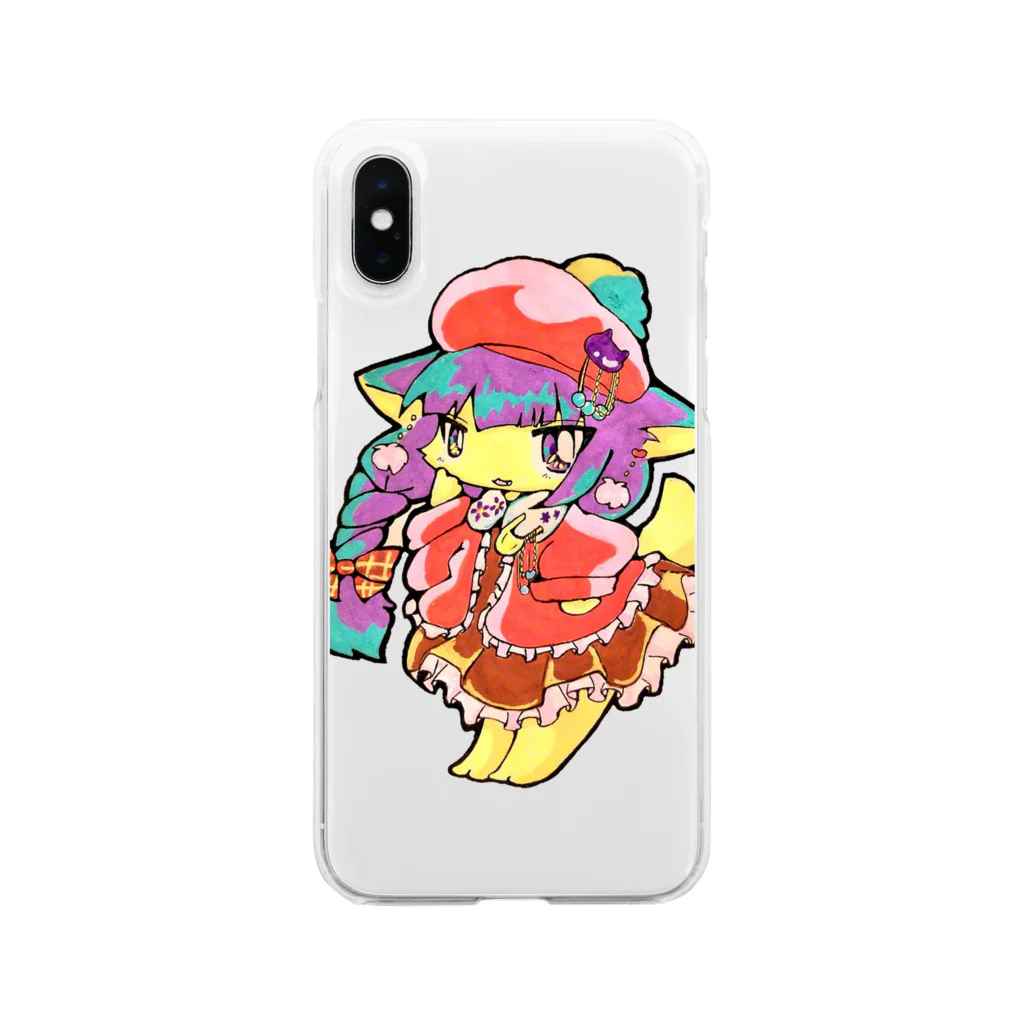 けだまのデートがしたいみーなちゃん。 Soft Clear Smartphone Case