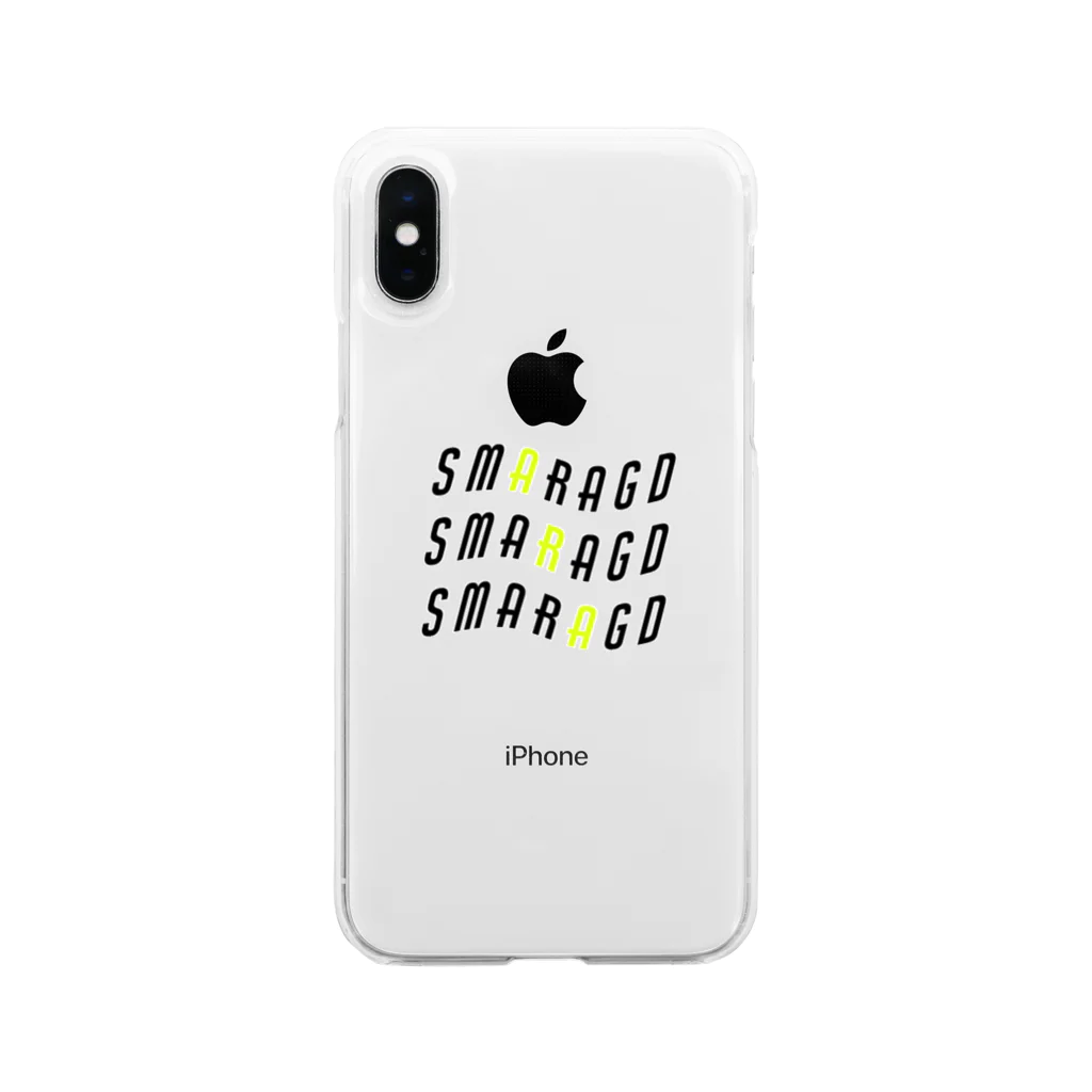 smaragdのSmaragd neonyellow Soft Clear Smartphone Case