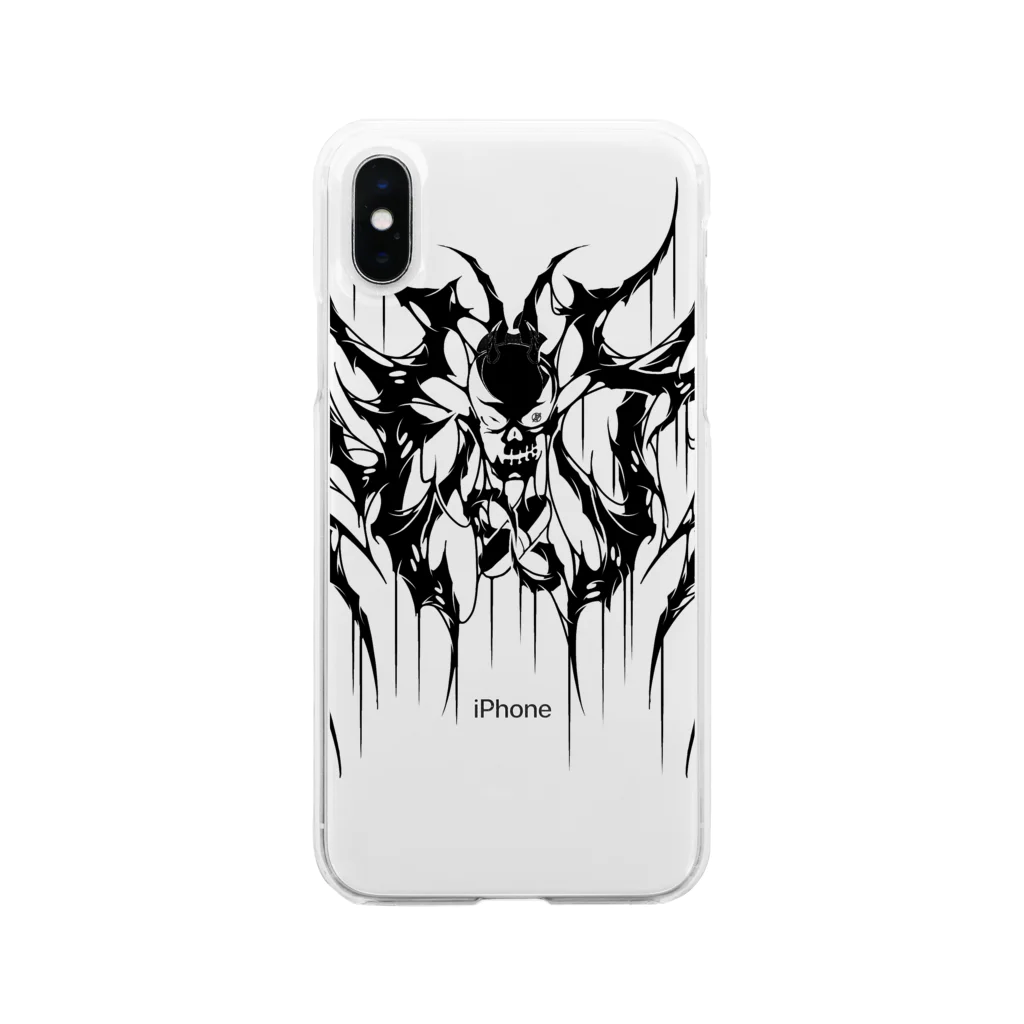 OverDose Official Shopのoverdose death metal logo グッズ ソフトクリアスマホケース