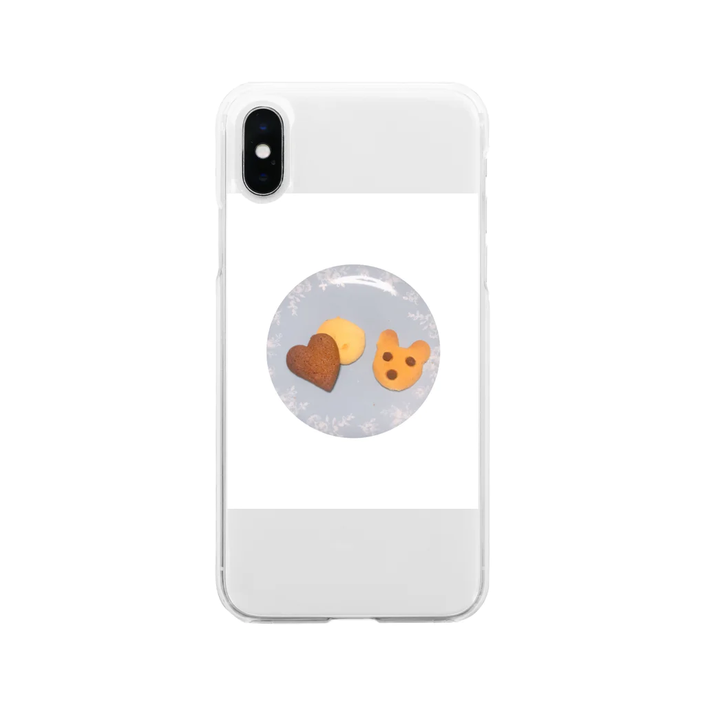 なつのいろのうさぎクッキー Soft Clear Smartphone Case