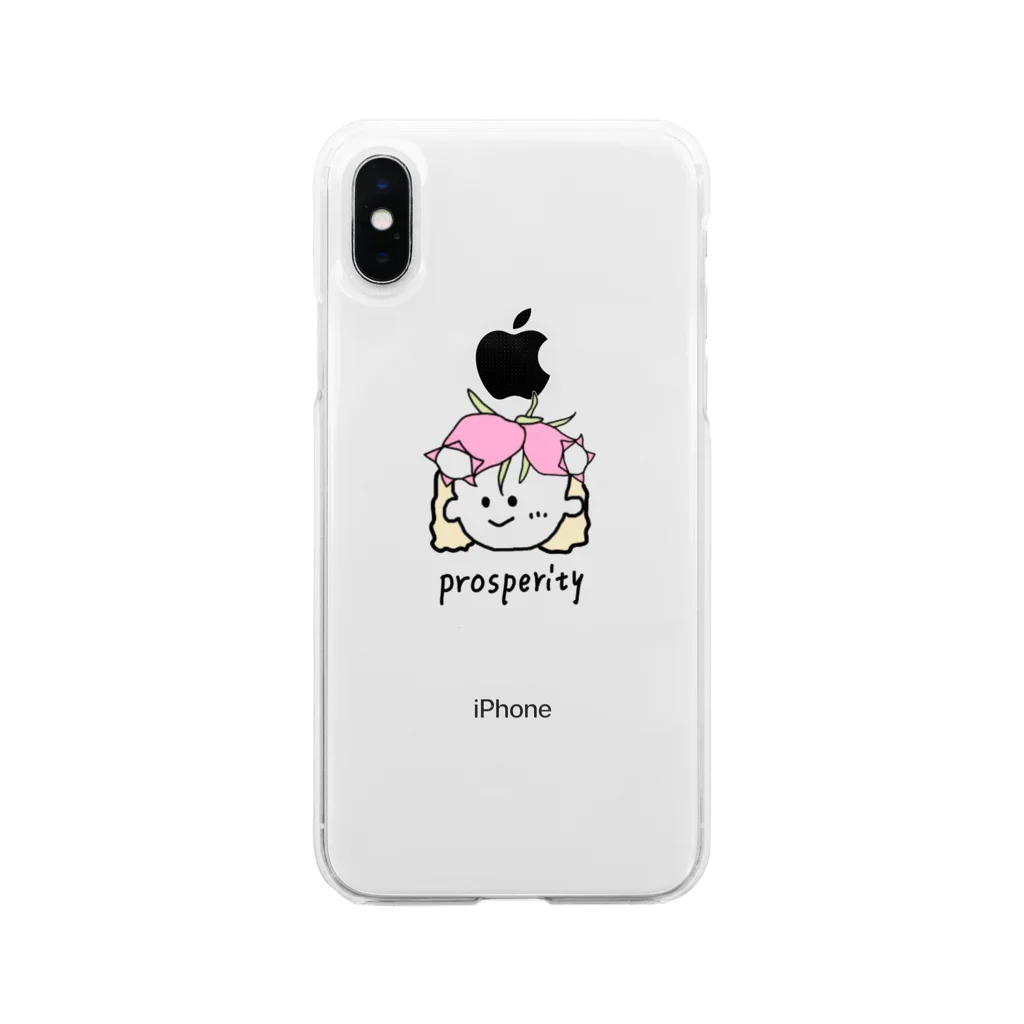 ディードット製作所 / 支店のシーマニア 桃 Soft Clear Smartphone Case