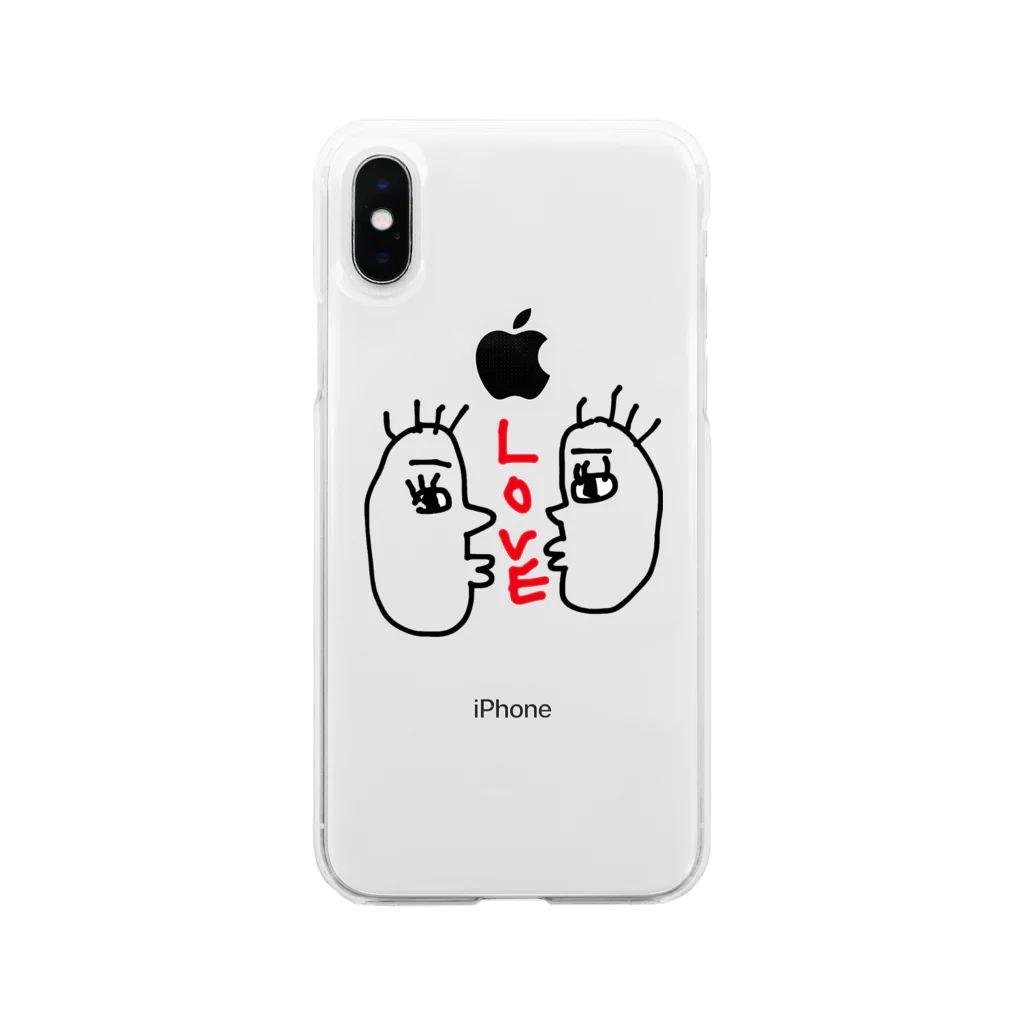 ヨコガオがモットーのヨコガオ Soft Clear Smartphone Case