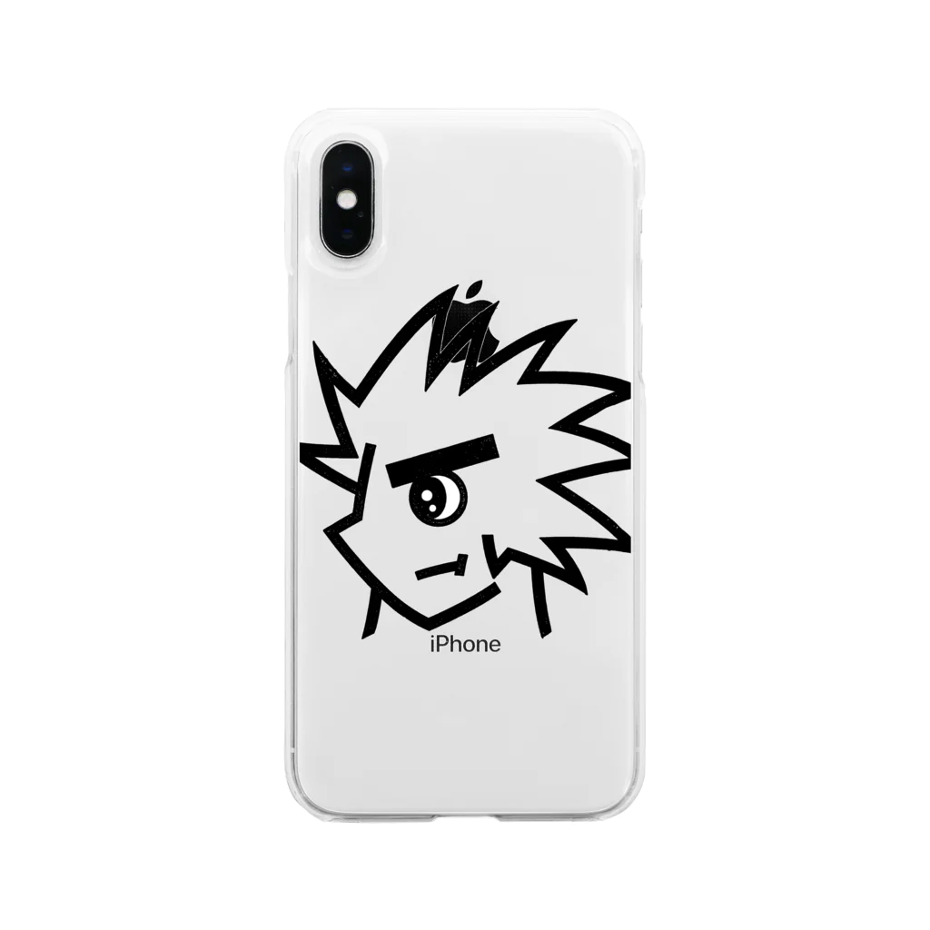 アスコウ名品店の良い子くん Soft Clear Smartphone Case