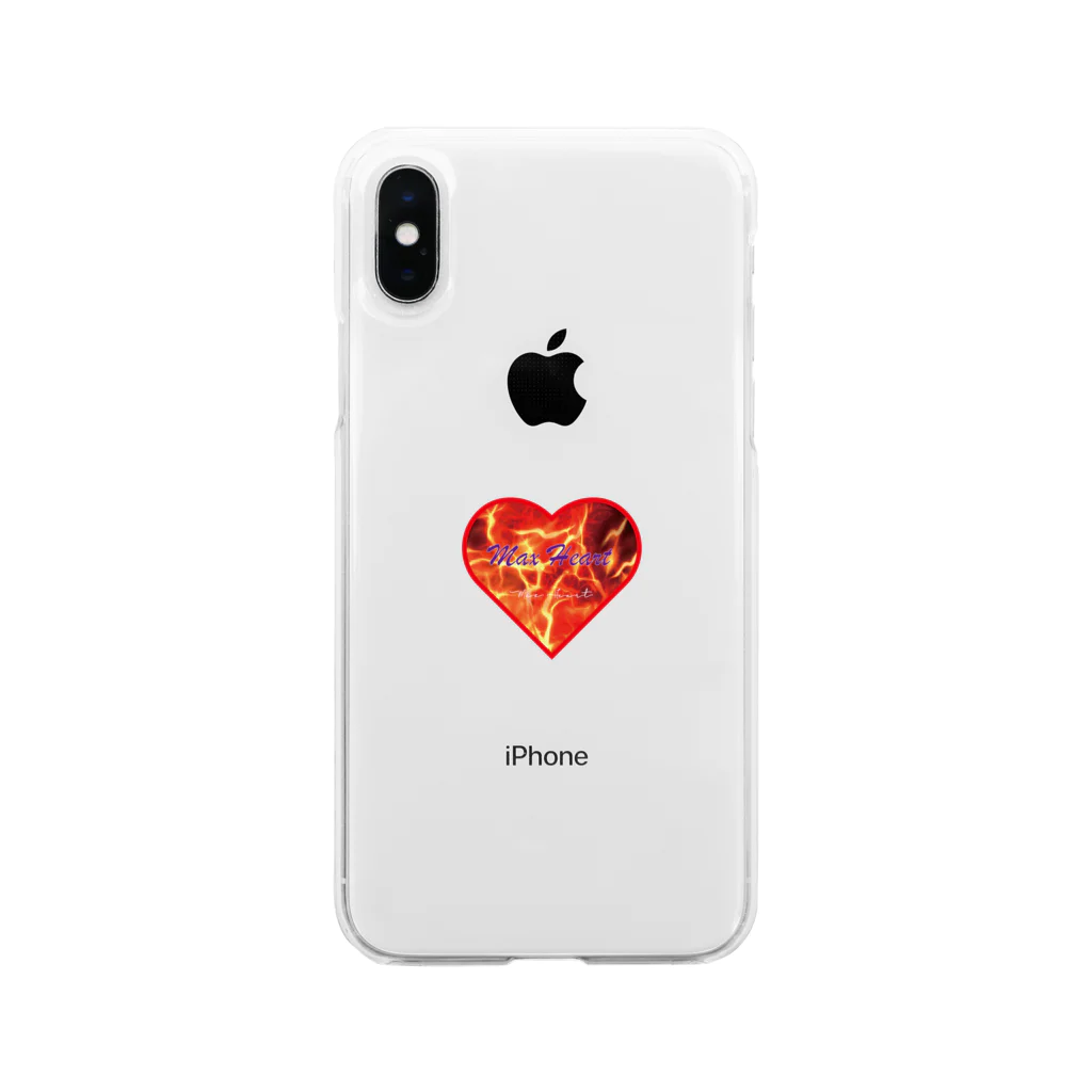 I&I Designのハートシリーズ　max heart Soft Clear Smartphone Case