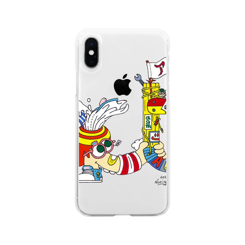 ゐみゐ商店のあくたくん Soft Clear Smartphone Case