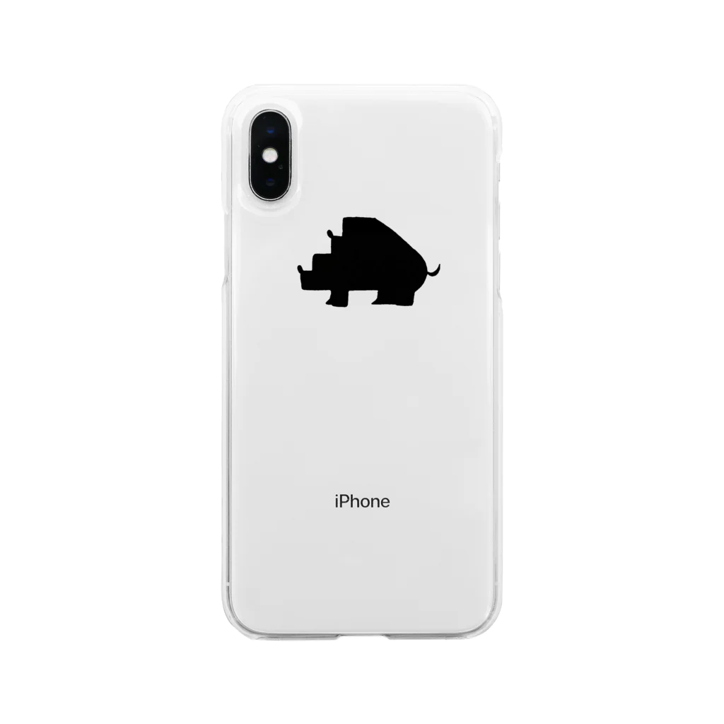 Animals MatingのAnimals  Mating(動物達の交尾) Soft Clear Smartphone Case