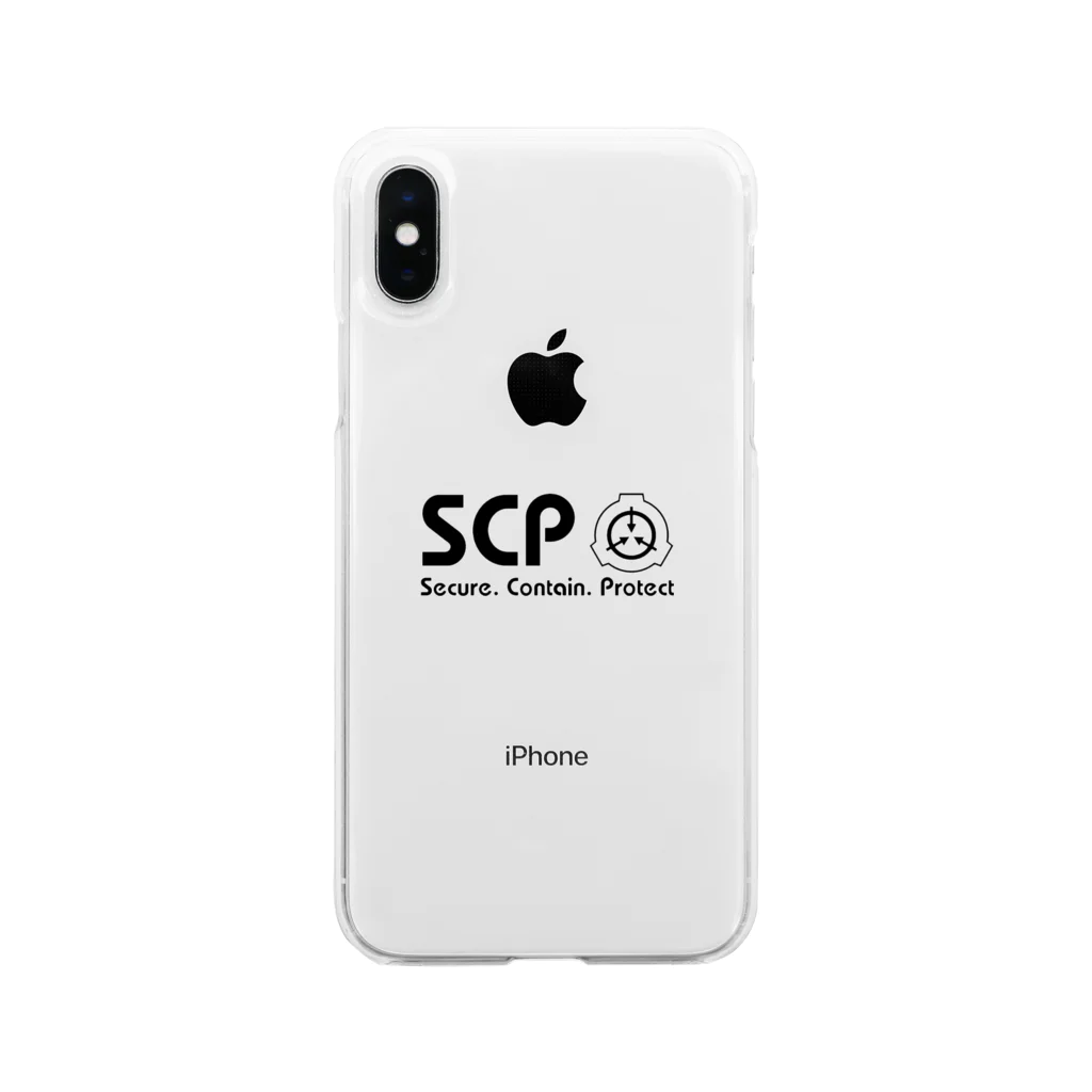 鈴屋の気まぐれ品のSCP:BLACK Soft Clear Smartphone Case