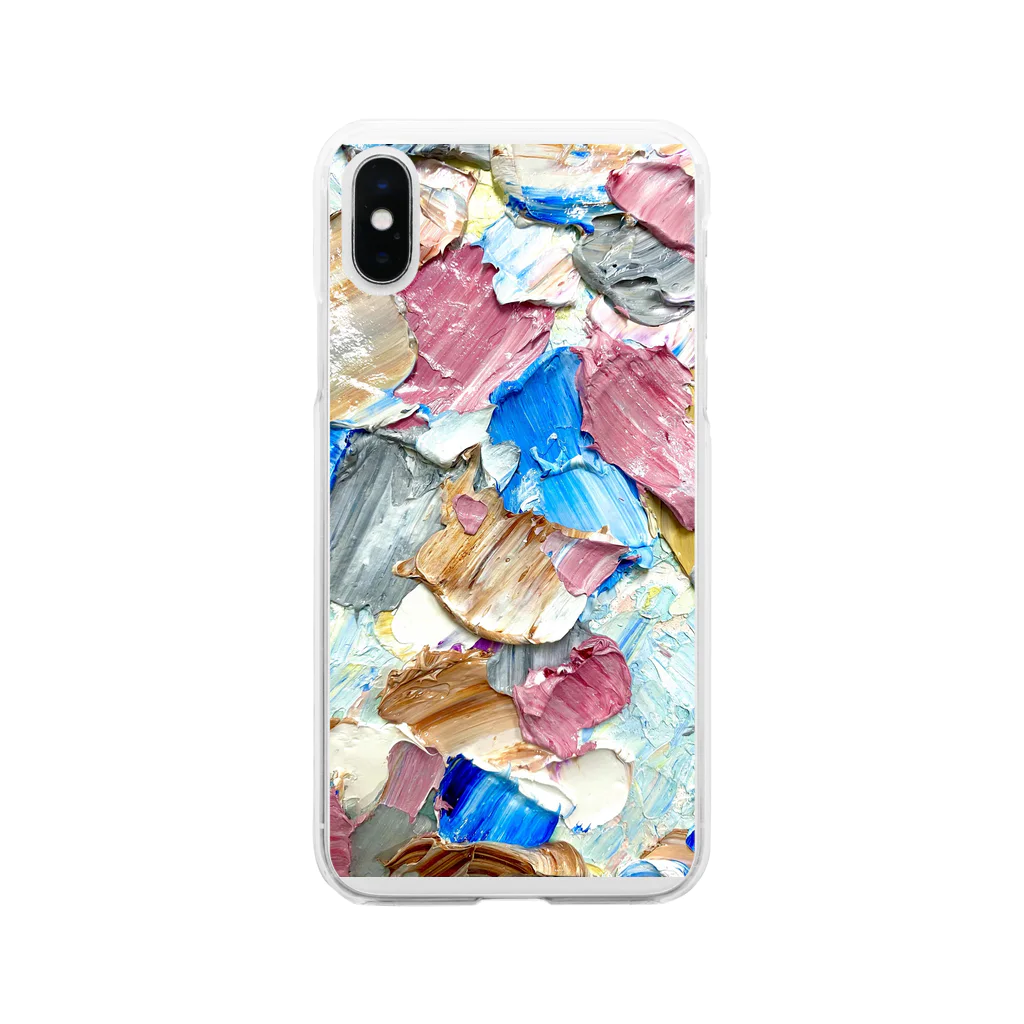 ミゾ山のCandy Popスマホケース Soft Clear Smartphone Case