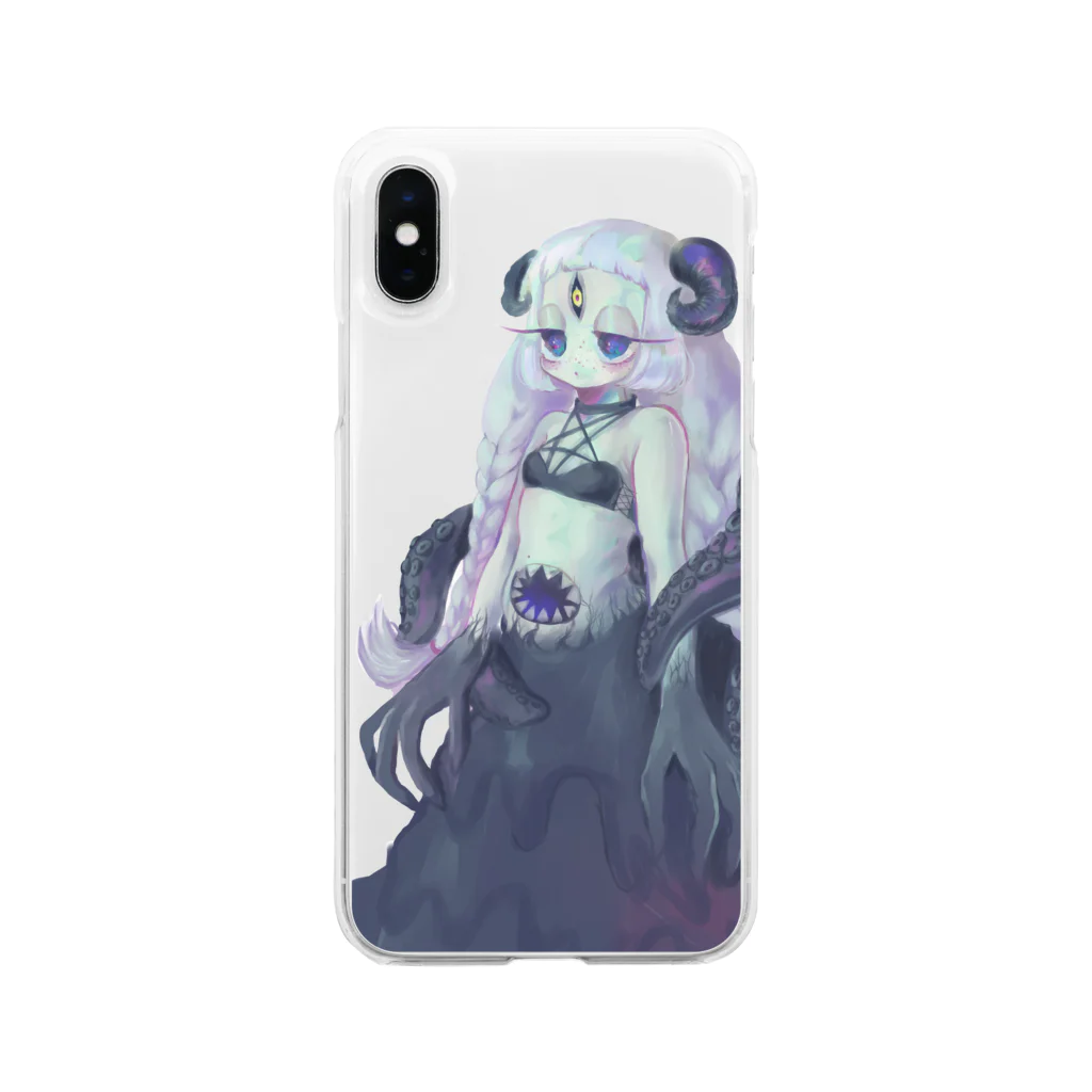 晏の宇宙人ちゃん Soft Clear Smartphone Case