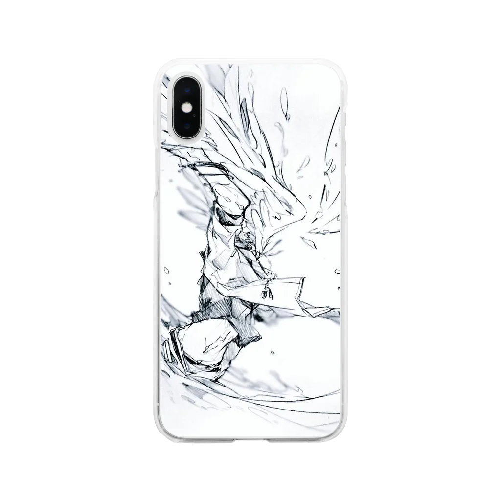 TAKAAKI 散歩中のおやすみ世界また明日6 Soft Clear Smartphone Case