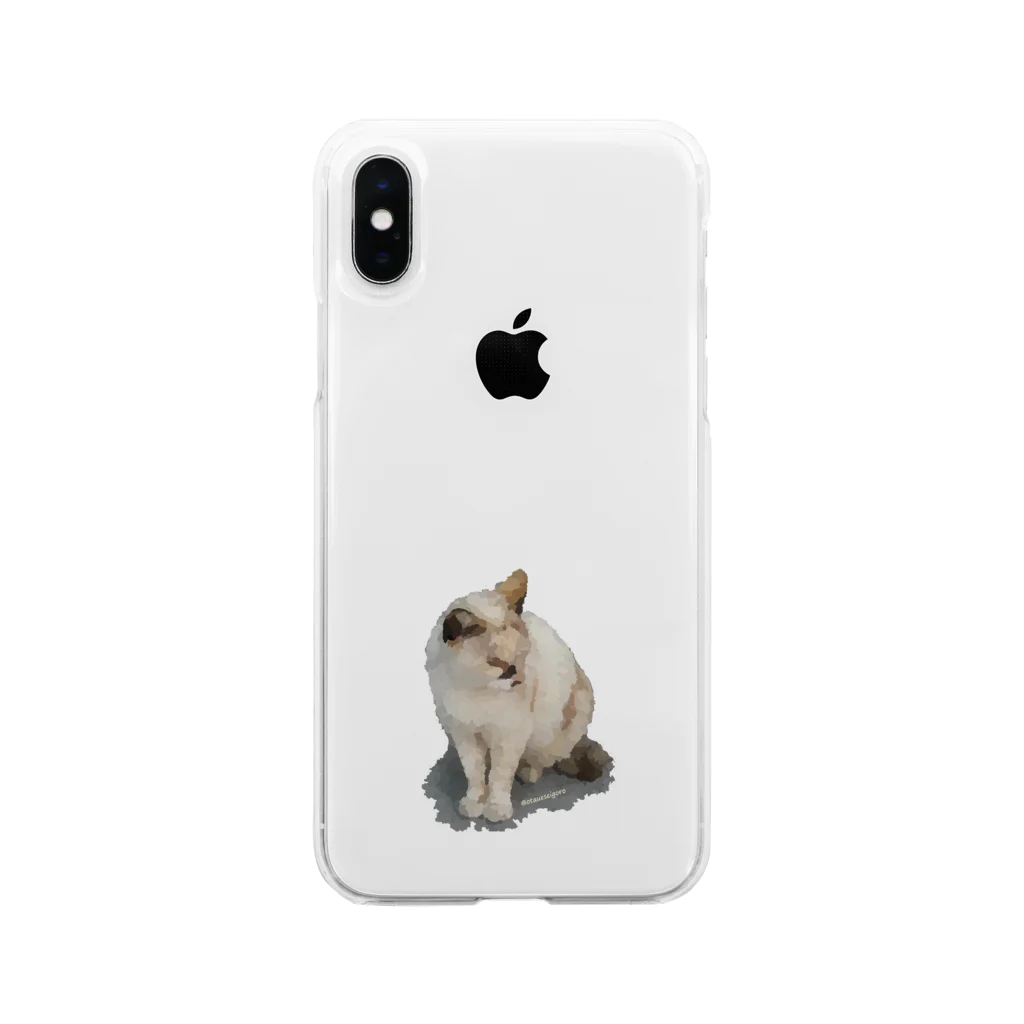 坂巻通り衣料品店の🐈අයාලේ යන පූසා Soft Clear Smartphone Case